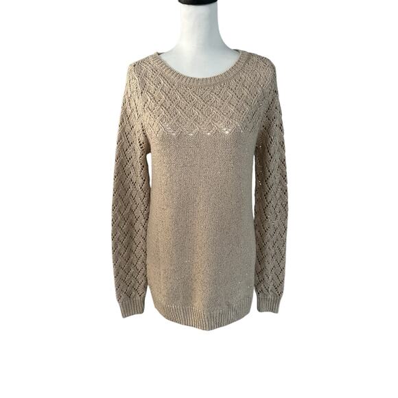 Maurices Gold Tan Sweater Medium - Picture 1 of 5